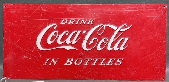 VINTAGE COCA-COLA ADVERTISING SIGN