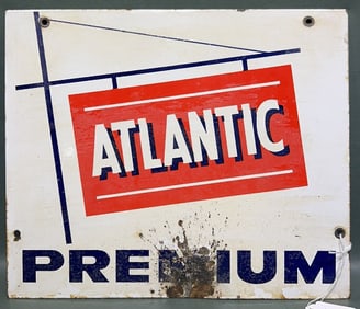 ATLANTIC PREMIUM GASOLINE PORCELAIN SIGN