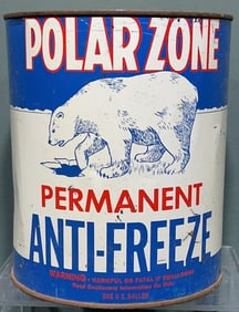 VINTAGE POLAR ZONE PERMANENT ANTI-FREEZE CAN