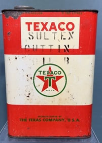 VINTAGE TEXACO "SULTEX CUTTING LUBE" 1 GAL CAN