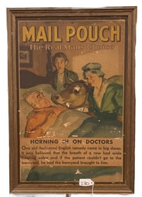 VINTAGE MAIL POUCH TOBACCO ADVERTISING PRINT