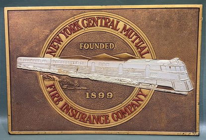 NY CENTRAL MUTUAL BOARD ADVERTISING PLAQUE
