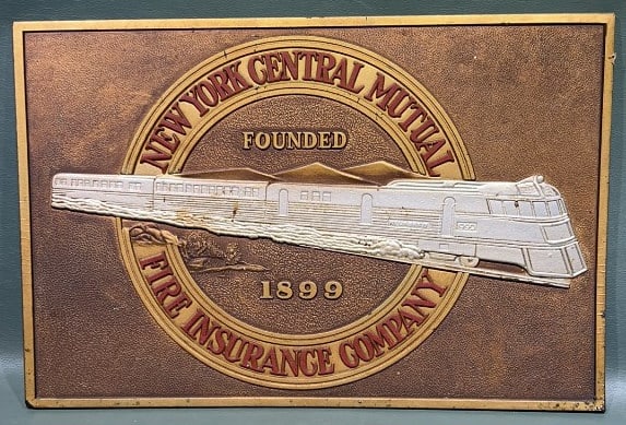 NY CENTRAL MUTUAL BOARD ADVERTISING PLAQUE (1 of 4)