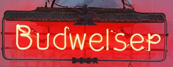 VINTAGE BUDWEISER ANHEUSER - BUSCH NEON SIGN (1 of 5)