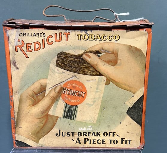 LORILLARD'S REDICUT TOBACCO ADVERTISING TIN (1 of 10)