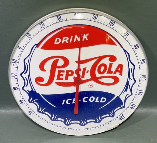 DRINK PEPSI-COLA ICE COLD ADVERTISING THERMOMETER (1 of 5)