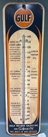 GULF NO-NOX GASOLINE & GULFPRIDE ADVERTISING THERM