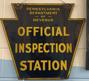 PA DEPARTMENT OF REVENUE INSPECTION STATE PORCELAI