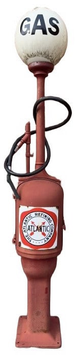 GILBERT & BARKER SELF MEASURING PUMP P-8MODEL 4366: ATLANIC REFINING COMPANY ~102" X 18" X 16"