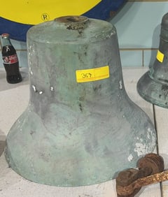 LARGE ANTIQUE BRONZE BELL