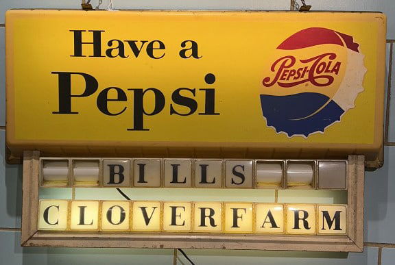 VINTAGE PEPSI-COLA LIGHTED ADVERTISING SIGN (1 of 8)