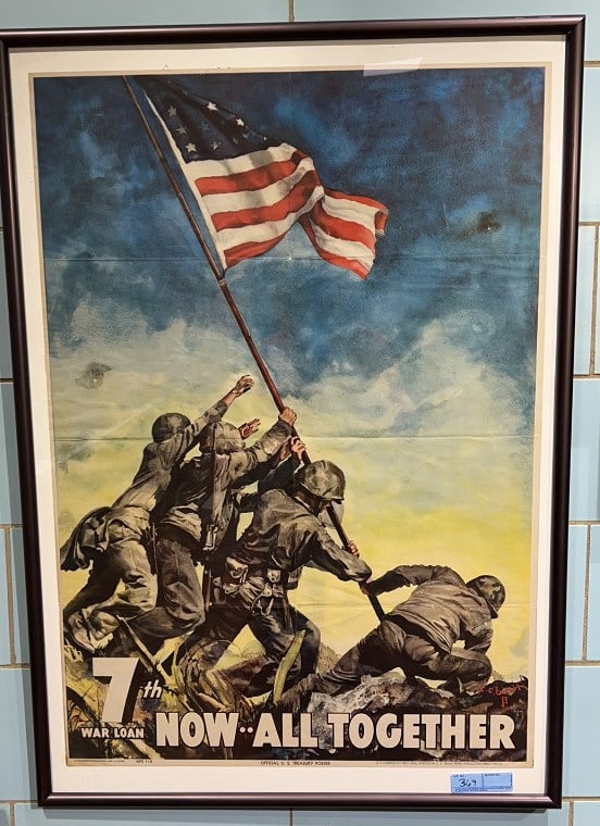 WWII USMC IWO JIMA WAR BOND POSTER (1 of 8)