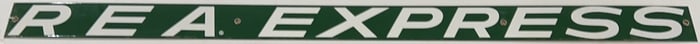 REA EXPRESS PORCELAIN ADVERTISING SIGN