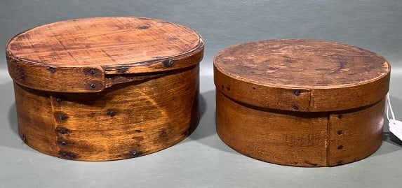 2 ANTIQUE SHAKER SMALL PANTRY BOXES