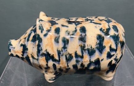 STONEWARE POTTERY PIG BANK
