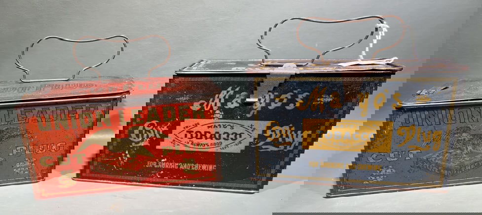 MAYO'S AND UNION LEADER METAL TOBACCO TINS (1 of 9)