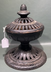 ANTIQUE CAST IRON INCENSE BURNER