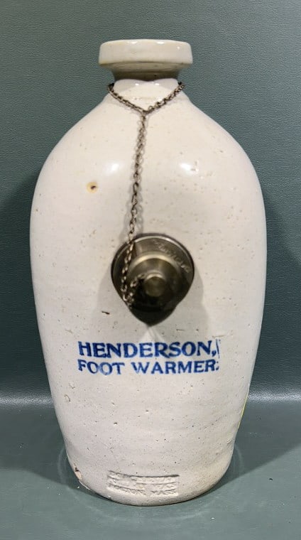 HENDERSON FOOT WARMER ~ BOSTON STONEWARE: 11-1/2" X 6" X 6"