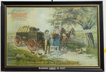 HICKMAN-EBBERT CO. WAGON METAL SIGN