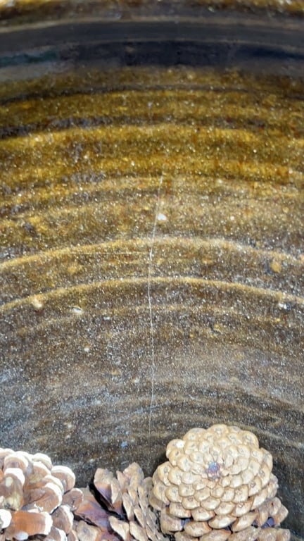 DOUBLE HANDLED STONEWARE CROCK - 7