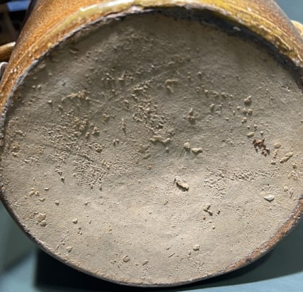 DOUBLE HANDLED STONEWARE CROCK - 8