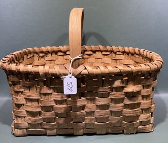 ANTIQUE SPLIT OAK BASKET