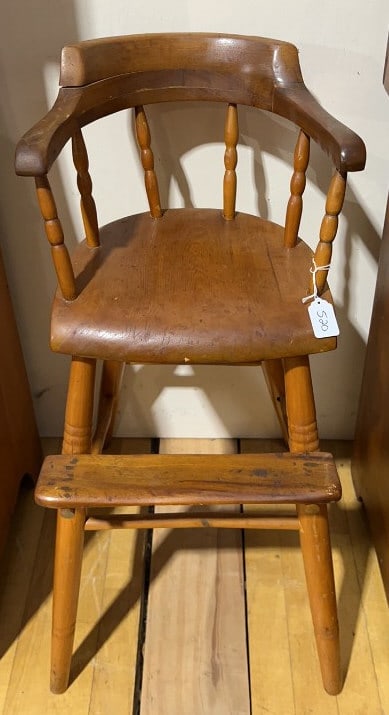ANTIQUE COUNTRY HIGH CHAIR (1 of 8)