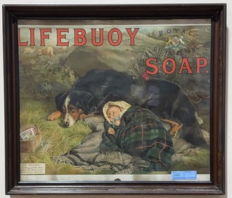 C.B. BARBER LIFE BUOY SOAP "ON GUARD" ADVERTISING