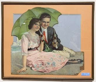 EARLY COCA-COLA ADVERTISING IN NEWER FRAME