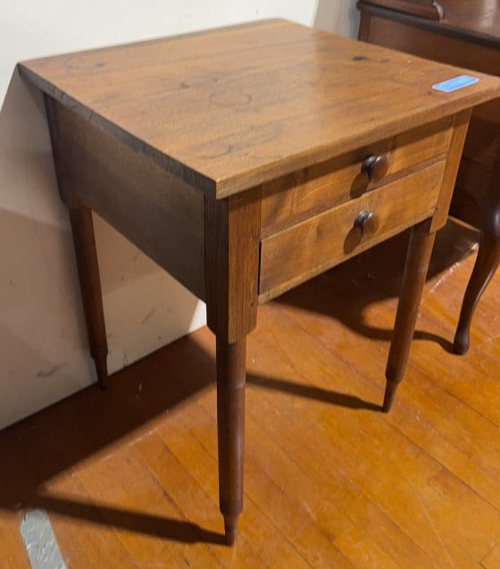 HANDMADE 2 DOOR WALNUT WORK TABLE - 7