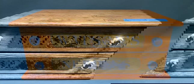 WATSON'S 2 DRAWER NEEDLE CABINET