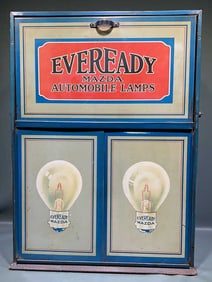 EVEREADY MAZDA AUTOMOBILE LAMP STORE CABINET