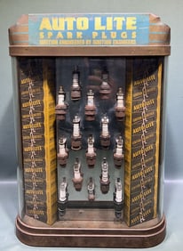 AUTO-LITE SPARK PLUGS & METAL COUNTERTOP DISPLAY