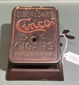 ANTIQUE EISENLOHR'S CINCO 5 CENT ADVERTISING CIGAR