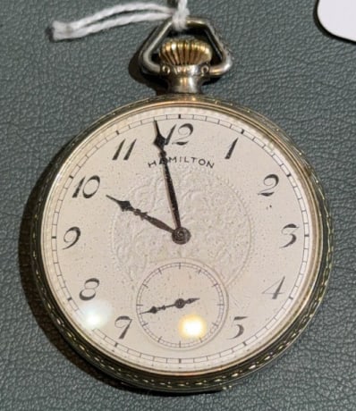 HAMILTON POCKET WATCH - 14KT GOLD FILLED (1 of 4)