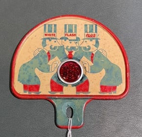 ATLANTIC WHITE FLASH GASOLINE LICENSE PLATE TOPPER