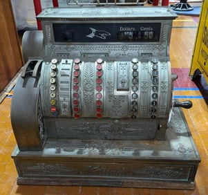 LARGE NATIONAL ANTIQUE CASH REGISTER