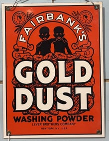 FAIRBANK'S GOLD DUST WASHING POWDER PORCELAIN SIGN