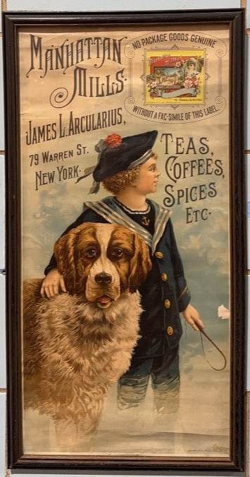 VINTAGE MANHATTAN MILLS ADVERTISING TEA, COFFEE, S (1 of 5)