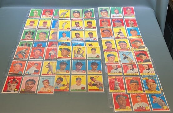 85 1958 TOPPS BASEBALL CARDS (1 of 6)