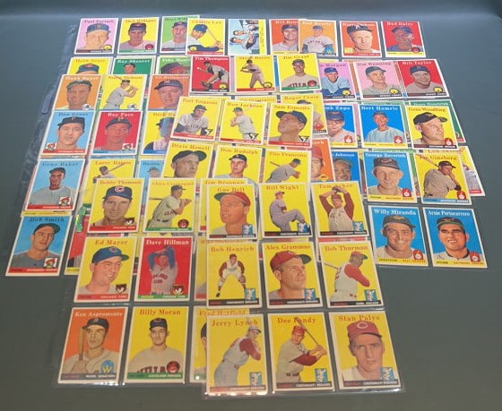 108 1958 TOPPS BASEBALL CARDS (1 of 7)