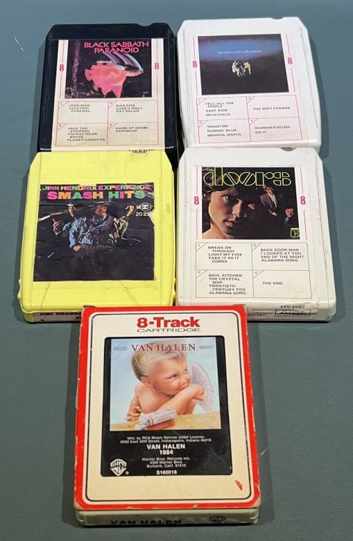 5 8 TRACK TAPES INCLUDING VAN BLACK SABBATH, ETC. (1 of 2)