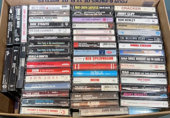BOX FULL OF CASSETTE TAPES (1 of 2)