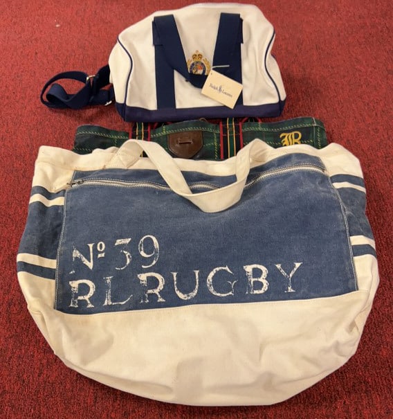 3 RALPH LAUREN CANVAS TOTE BAGS (1 of 6)