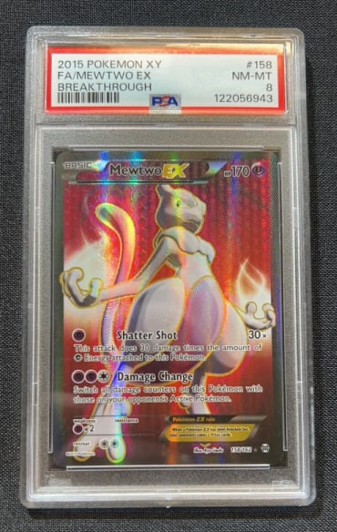 XY FA MEWTWO EX BREAKTHROUGH 158/168 POKEMON CARD (1 of 2)