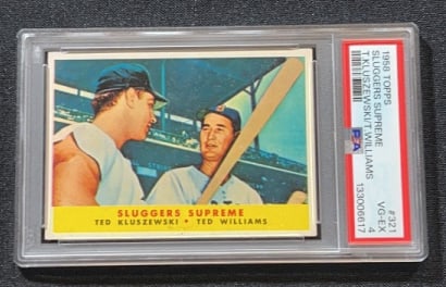 1958 TOPPS TED KLUSZEWSKI & TED WILLIAMS 321 CARD (1 of 2)