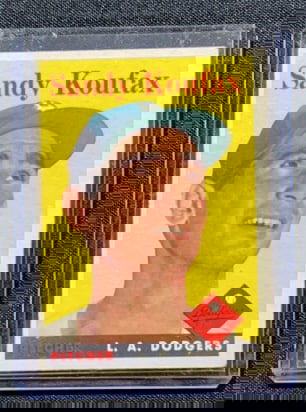 1958 TOPPS SANDY KOUFAX 187 BASEBALL CARD (1 of 2)