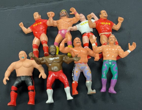 (8)1980'S TITAN SPORTS WWE WRESTLER ACTION FIGURES (1 of 5)