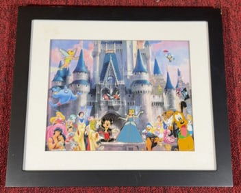 DISNEY PINS CASTLE PRINT INCLUDES 4 PINS