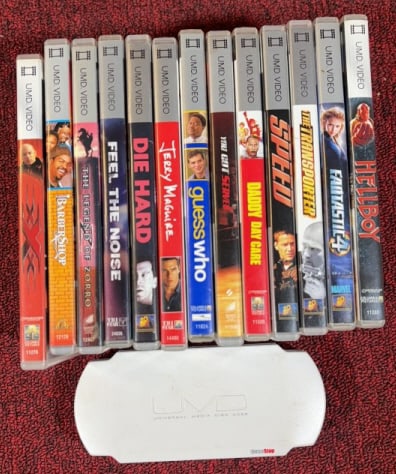(18) PLAYSTATION PSP GAMES & MOVIES: Game cases measure 4" x 7".